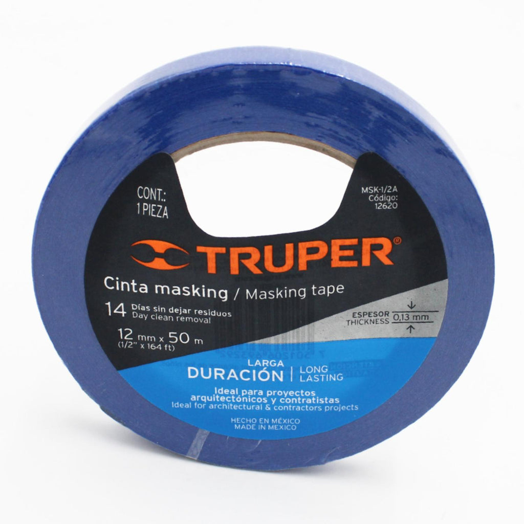 Masking Tape 1/2' Azul Truper