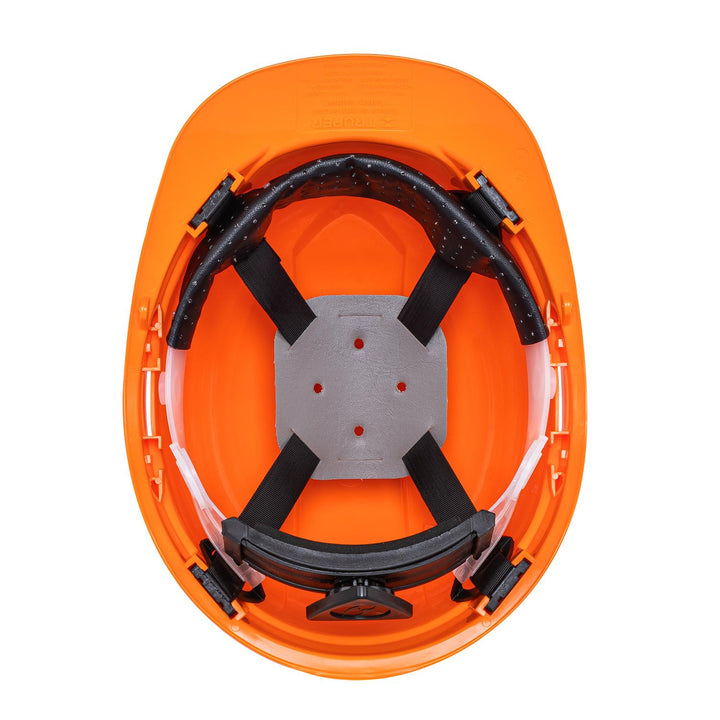 Casco de seguridad color naranja Truper - Mundo Tool 