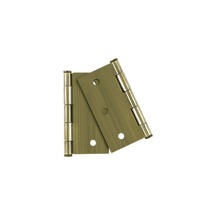 Bolsa con 2 bisagras cuadradas 3',acero laton antiguo, BASIC - Mundo Tool 