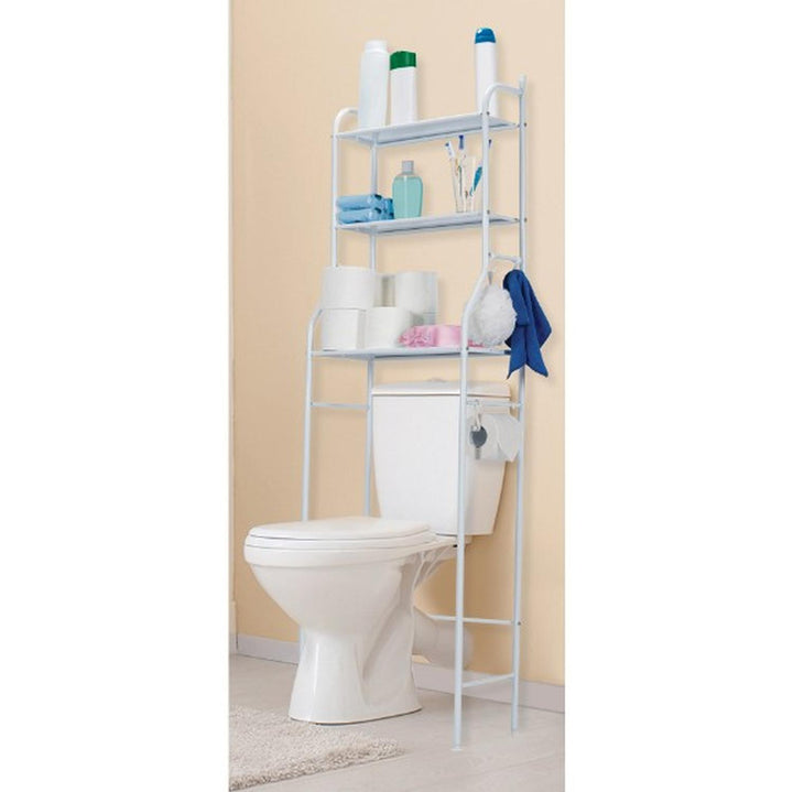 Mueble organizador blanco para baño con 3 repisas, Foset - Mundo Tool 