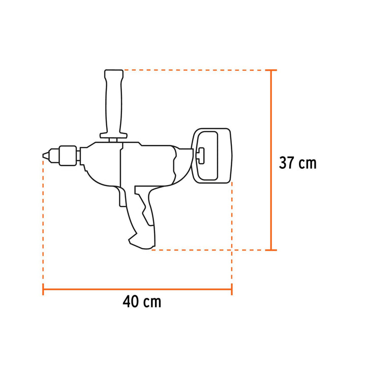 Taladro tipo espada 1/2", 1150W, TRUPER INDUSTRIAL - Mundo Tool 