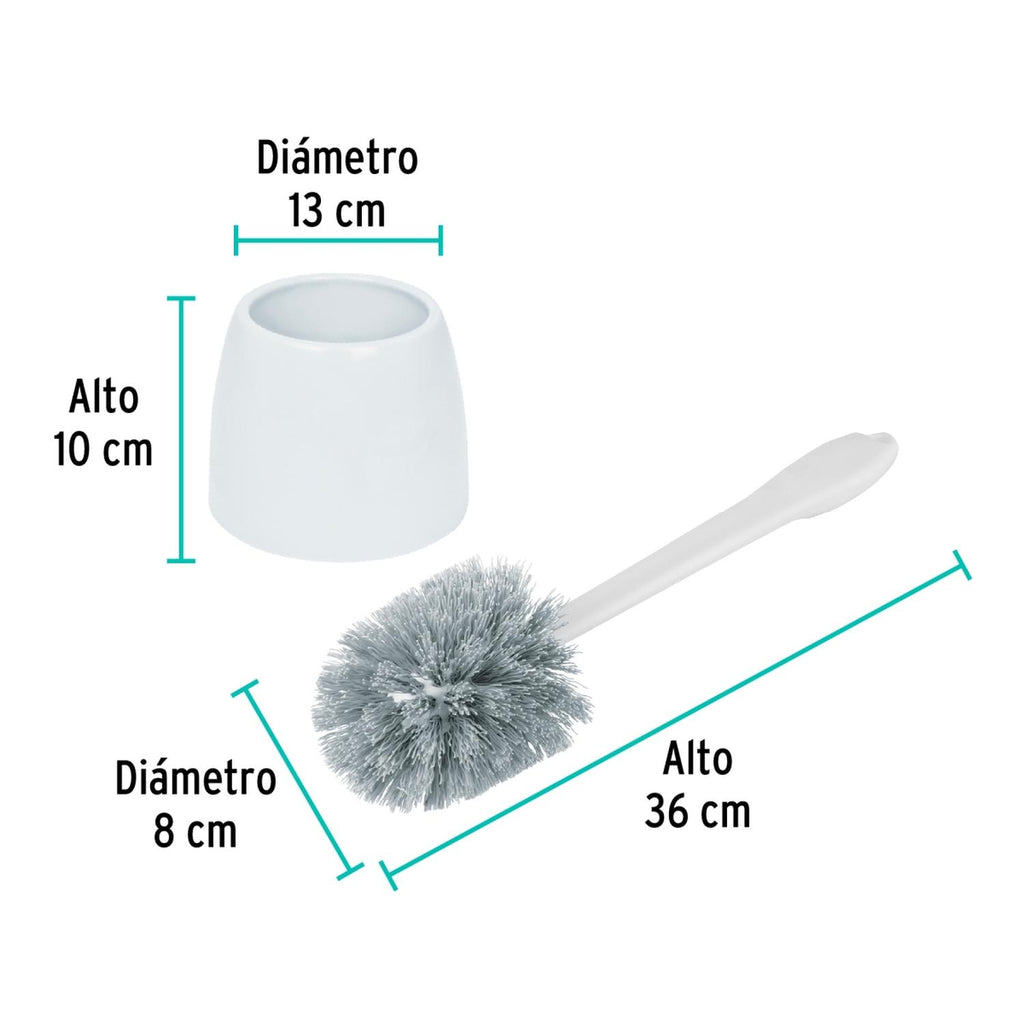 Cepillo sanitario de plástico con base, Klintek