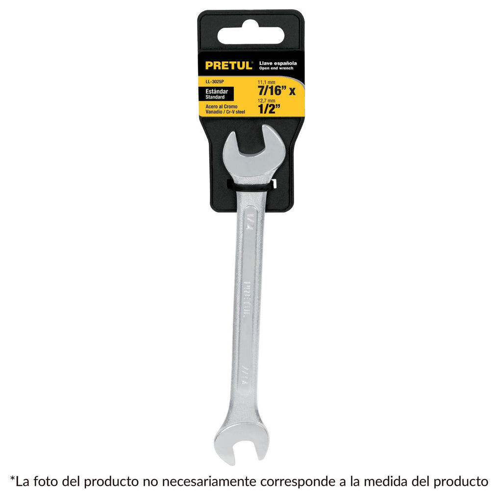 Llave Española 1/2 X 9/16' X 160 Mm Pretul - Mundo Tool 