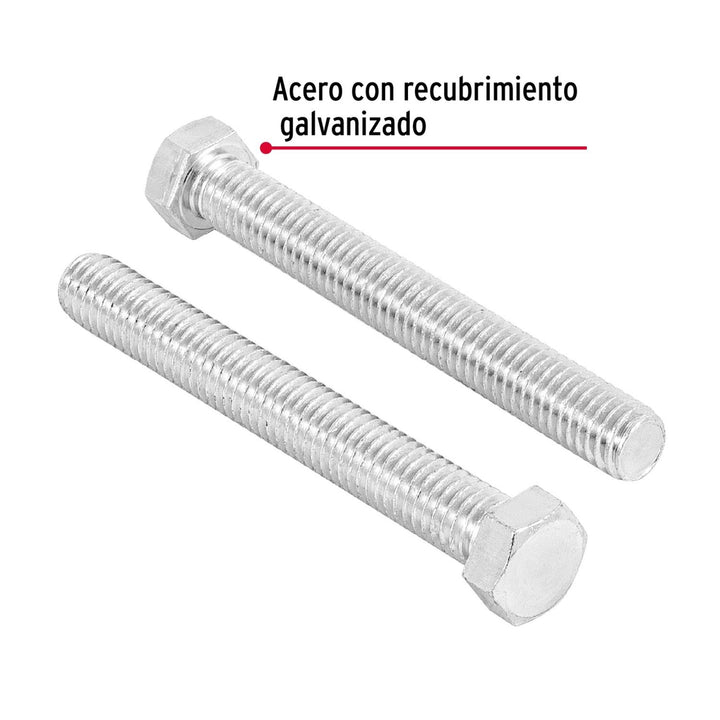 Tornillo Acero Galvanizado 7/16x2 1/2'30 Pzas Fiero - Mundo Tool 