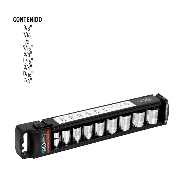 Juego De Dados Cuadro 3/8' 9 Piezas Truper - Mundo Tool 
