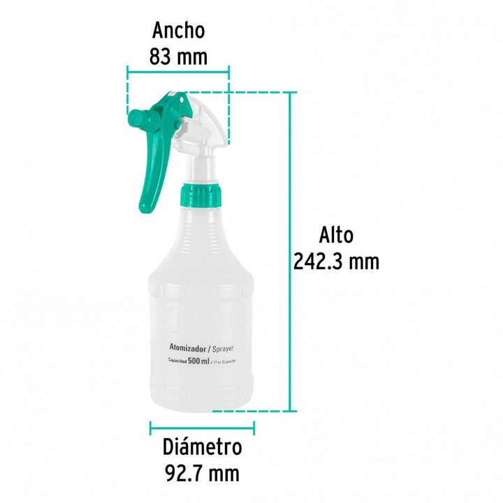 Atomizador De 1/2 Litro Klintek - Mundo Tool 