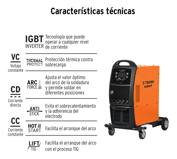 Soldadora Multiproceso De 250 A, Truper - Mundo Tool 