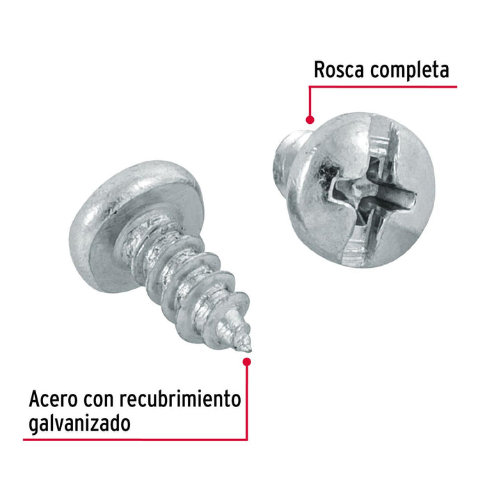 Pija Para Lámina #8 3/8' Caja Con 200 Pzas Fiero - Mundo Tool 