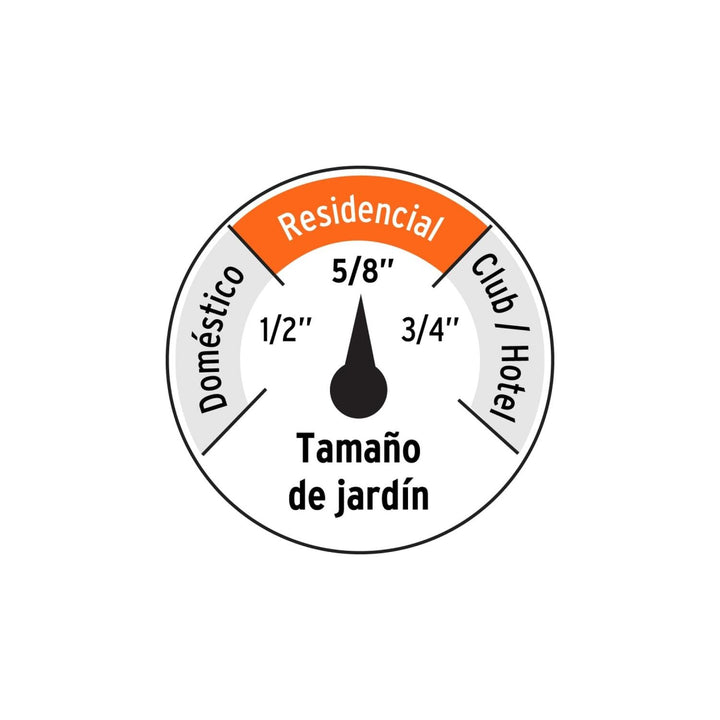 Manguera 5/8" anti-torceduras 6 capas 25m conexiones d/metal - Mundo Tool 