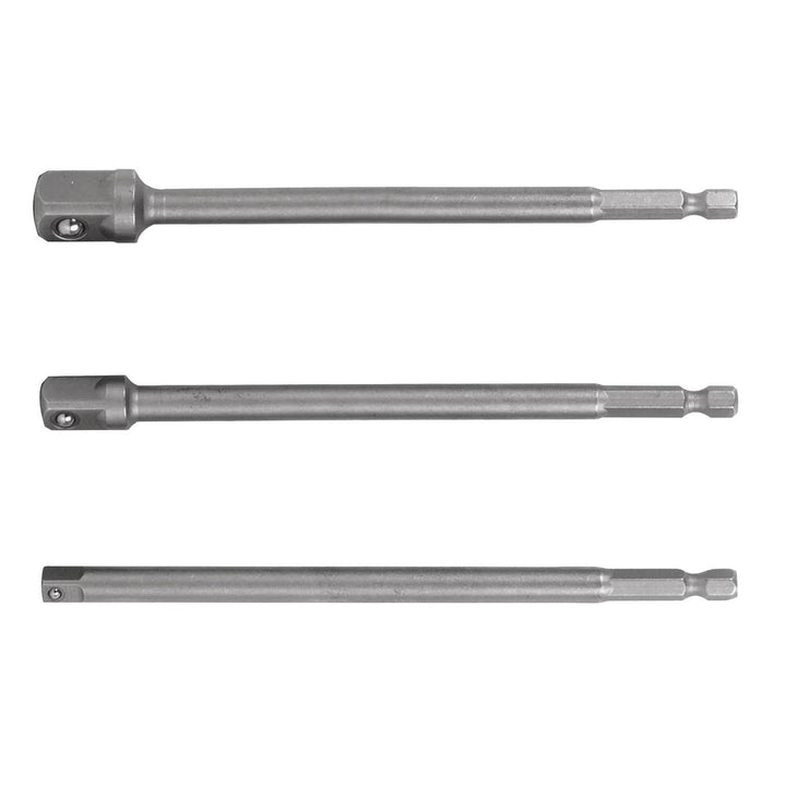 Juego de adaptadores largos para dados,1/4,3/8 y 1/2', 3pzas Truper - Mundo Tool 