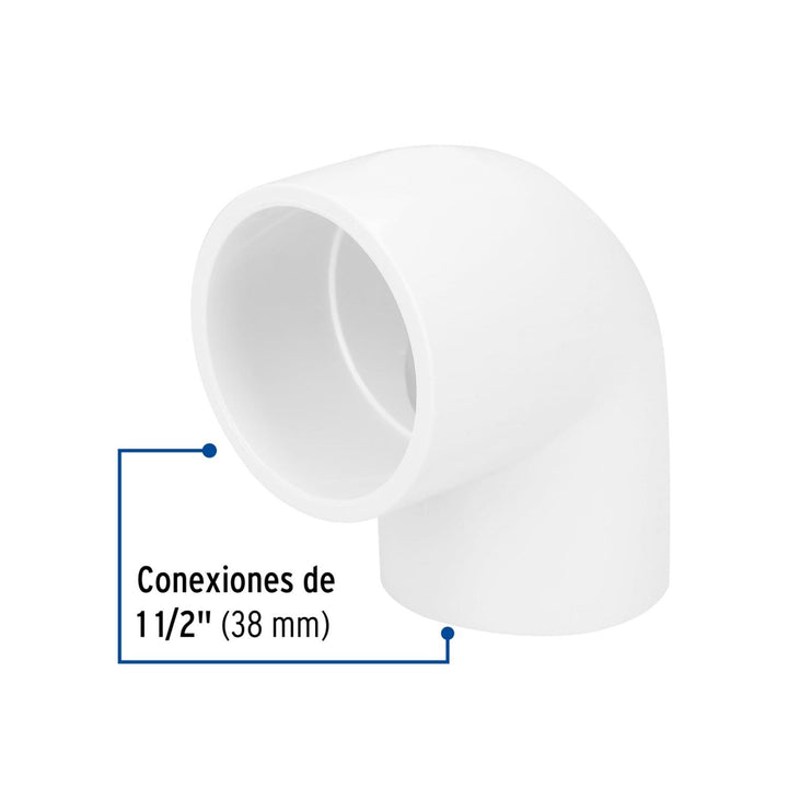 Codo 90° de PVC, 1-1/2' Foset - Mundo Tool 