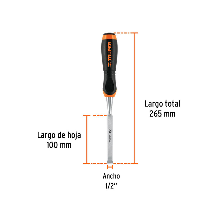 Formón Mango Comfort Grip 1/2' Truper - Mundo Tool 