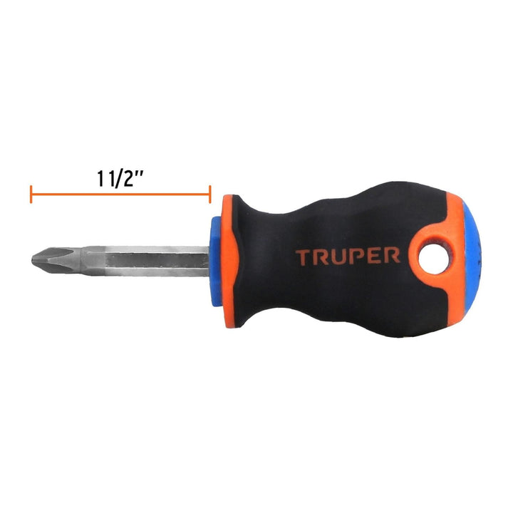 Desarmador punta Phillips # 2 Comfort Grip 1-1/2" Truper - Mundo Tool 