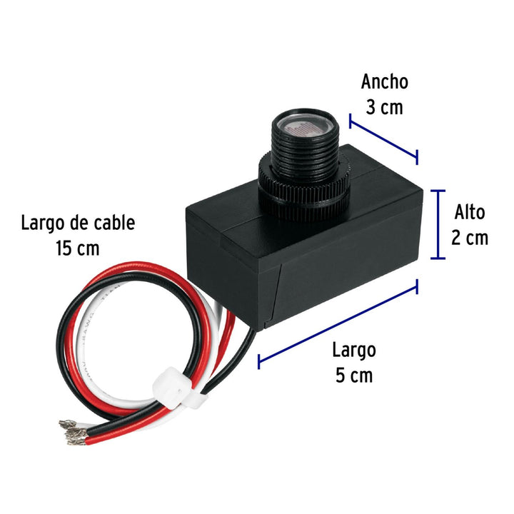 Interruptor fotoeléctrico 127 V, Volteck - Mundo Tool 