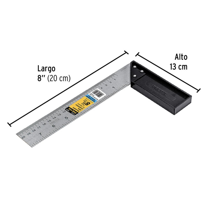 ESCUADRA PARA CARPINTERO,MANGO PLASTICO - Mundo Tool 