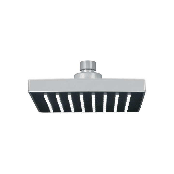 Regadera cuadrada 6, ABS, sin brazo, cromo, Aqua - Mundo Tool 