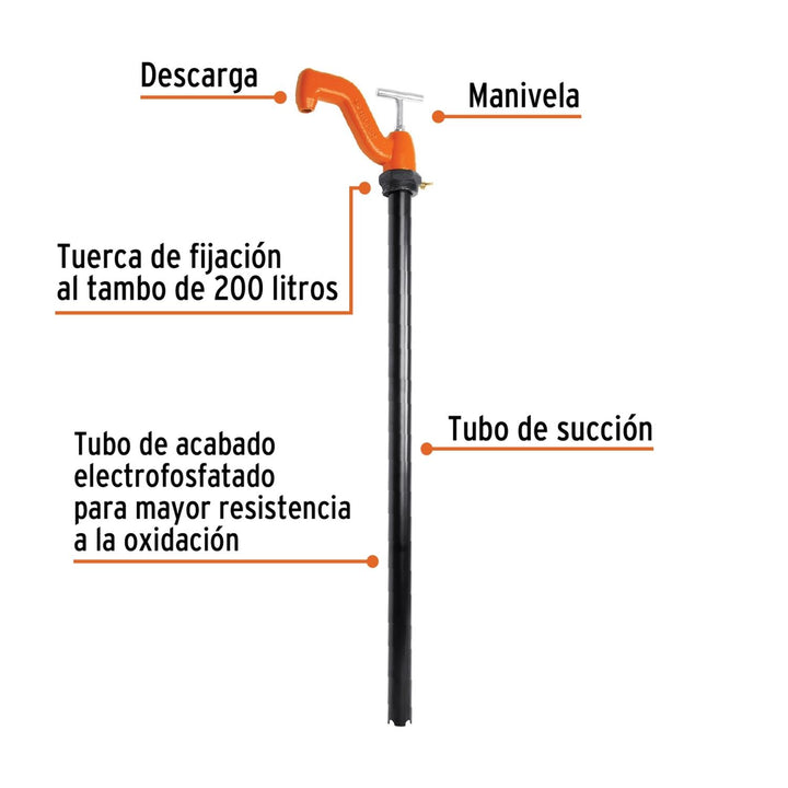 Bomba extractora de solventes con manija tipo "T", Truper - Mundo Tool 