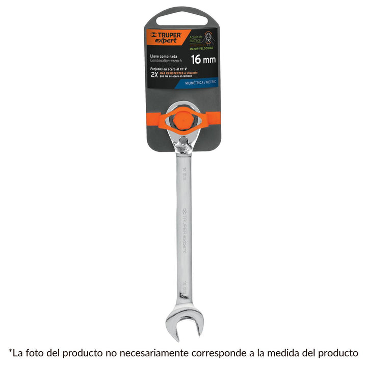 Llave Combinada 3/4 X248mm Matraca Truper Expert - Mundo Tool 