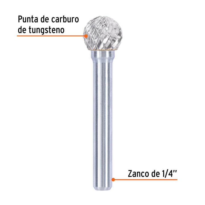 Lima rotativa esférica 1/2, SD-5, TRUPER - Mundo Tool 