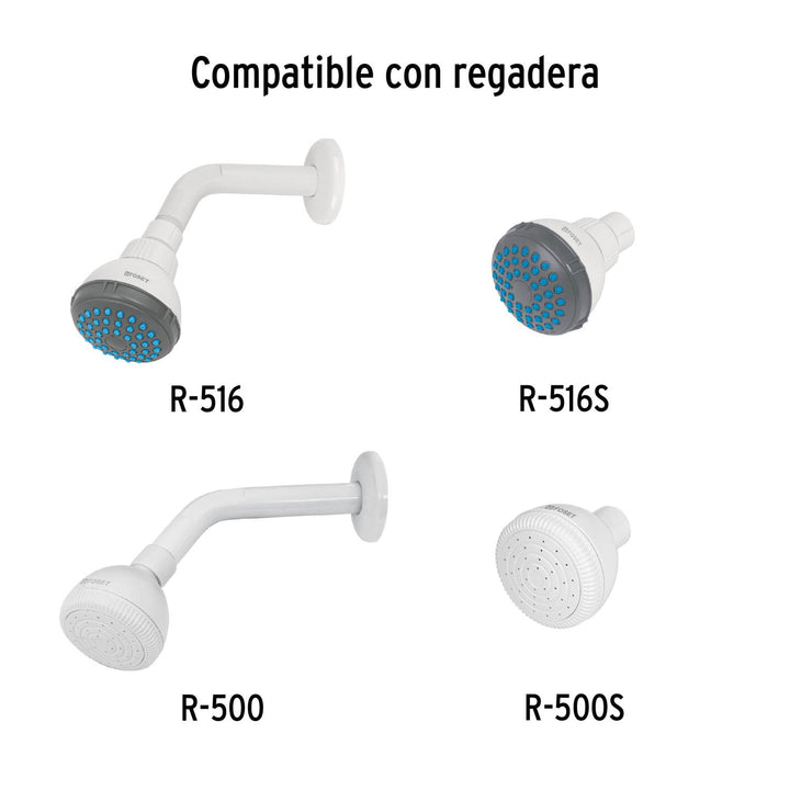 Brazo Y Chapetón Para Regadera Basic Foset - Mundo Tool 