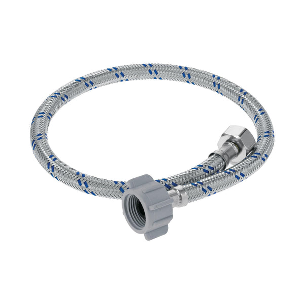 Foset Flexilum FWC-P60, Manguera para WC aluminio 1/2″ x 7/8″ largo 60 cm plástico/latón - Mundo Tool 