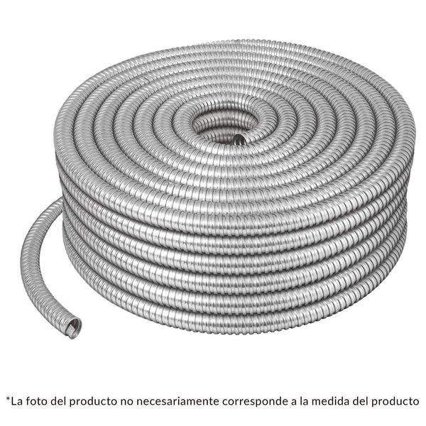 Volteck TF-3/4, Tubo flexible metálico 3/4″, rollo 50 m Volteck - Mundo Tool 