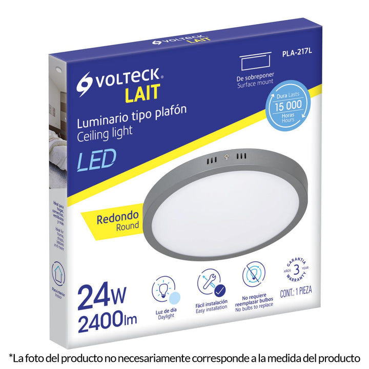 Luminario Plafón 18w 6500k Led Volteck - Mundo Tool 