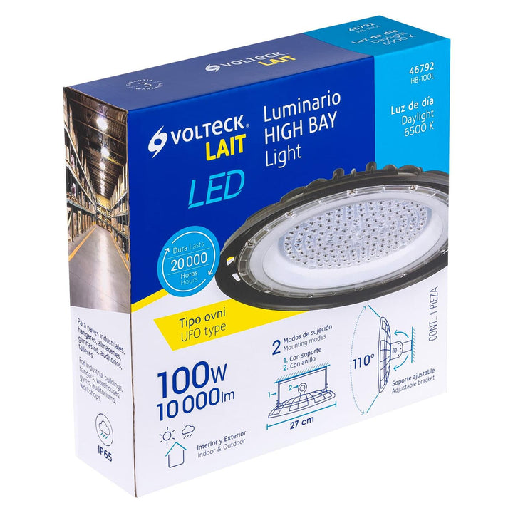 Luminario de LED 100 W High Bay, Volteck - Mundo Tool 