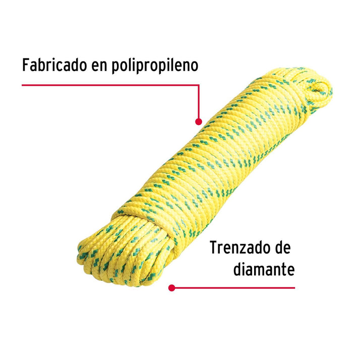 Piola de nylon de 4 mm x 15 m multicolor, Fiero - Mundo Tool 