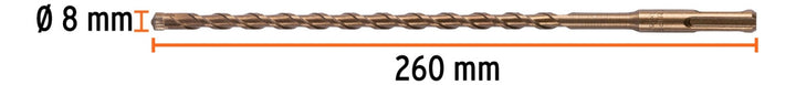 Broca Sds Plus 8x260 Mm - Mundo Tool 