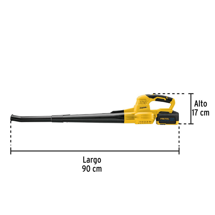 Sopladora inalámbrica, 20V, Pretul - Mundo Tool 