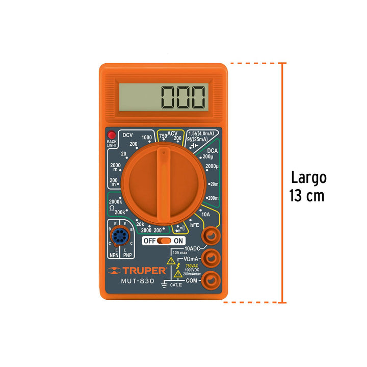 Multímetro Digital Casero Truper - Mundo Tool 