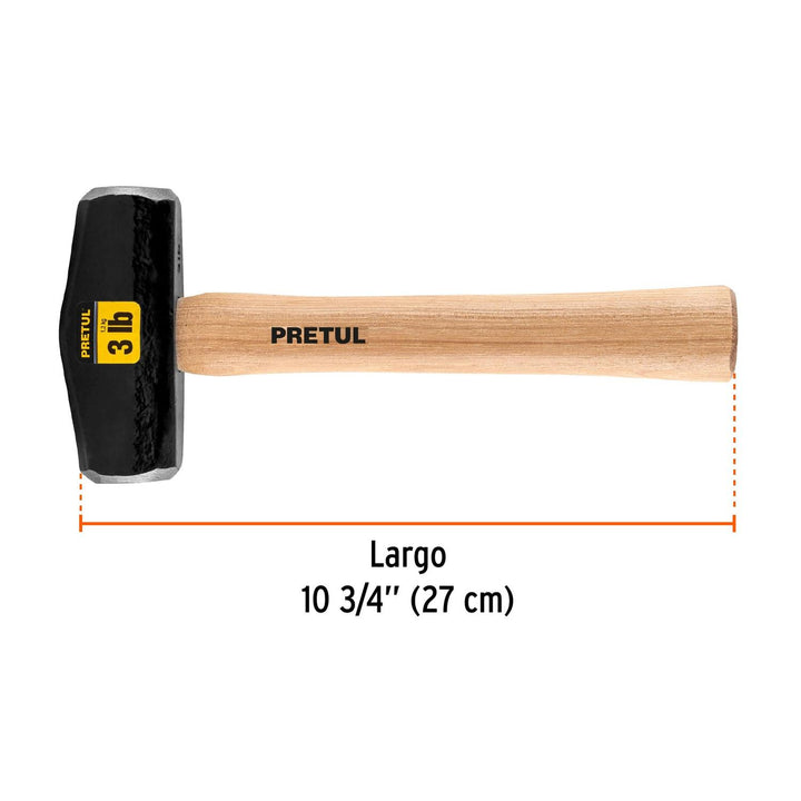 Marro Tipo Nevada 3 Lbs Mango 11' Pretul - Mundo Tool 