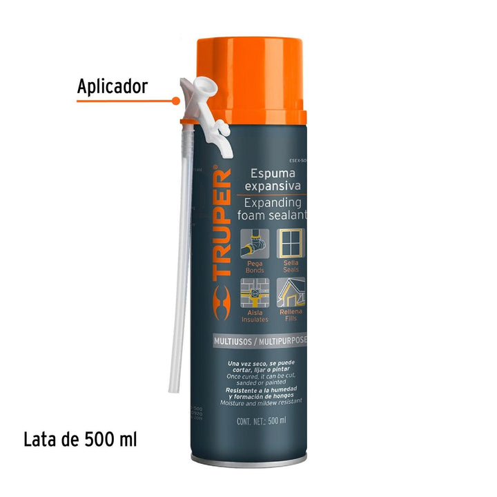 Espuma expansiva, 500 ml Truper - Mundo Tool 