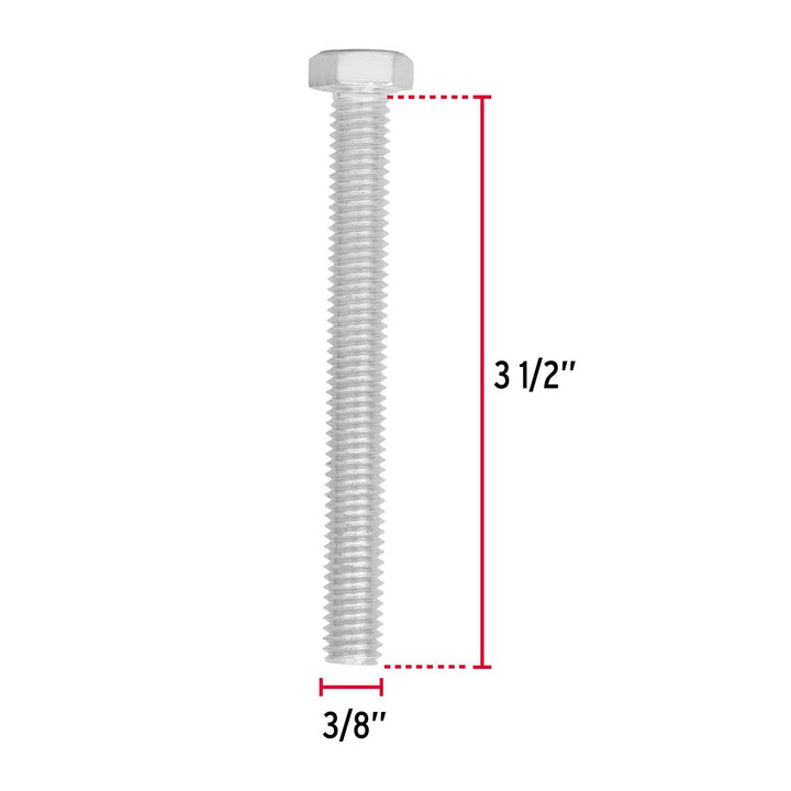 Tornillo Acero Galvanizado 3/8x3 1/2' 30 Pzas Fiero - Mundo Tool 