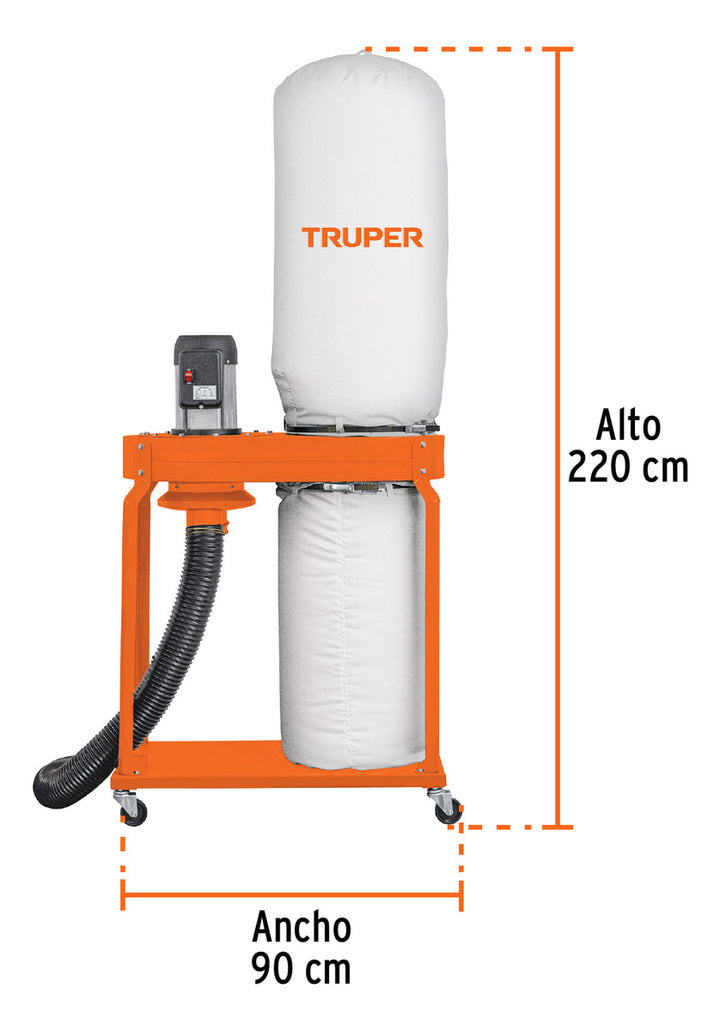 Colector De Polvo 2 Hp, Truper - Mundo Tool 