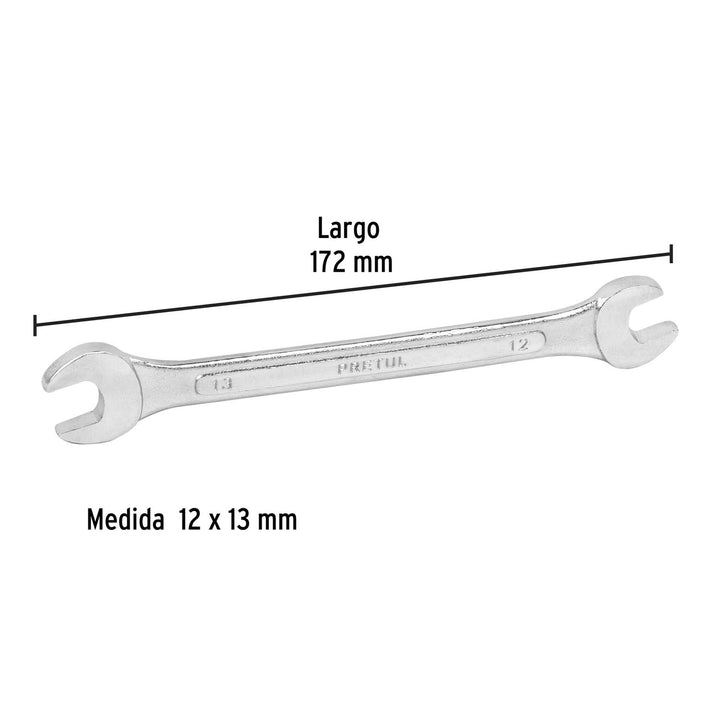 Llave Española Milimétrica 12 X 13 X 145 Mm Pretul - Mundo Tool 