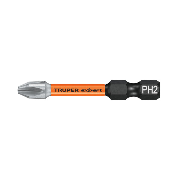 Truper PUDE-1202-15I, Estuche con 15 puntas de cruz PH2 de impacto largo 2″ - Mundo Tool 