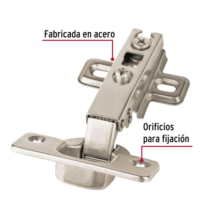 Bisagra Bidimensional 110o Cobertura Completa Hermex - Mundo Tool 