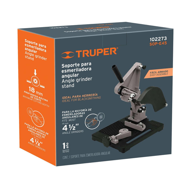 Soporte para esmeriladora angular de 4 1/2", Truper - Mundo Tool 