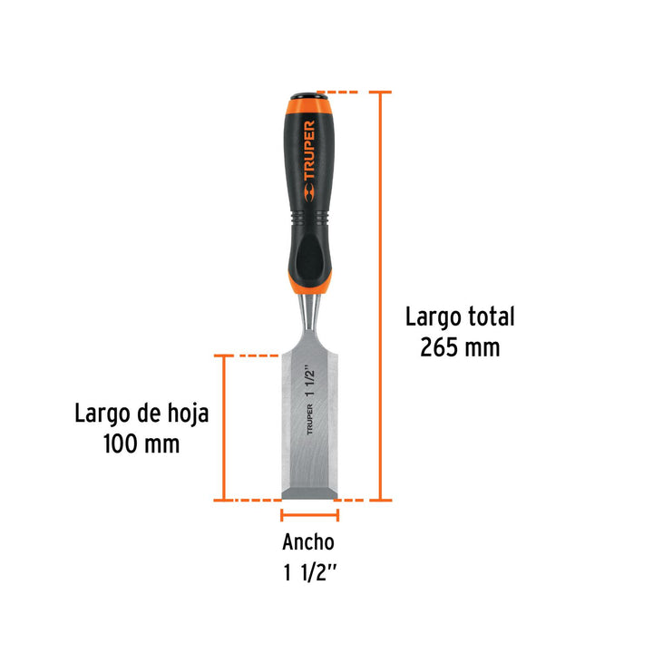 Formón Mango Comfort Grip 1-1/2' Truper - Mundo Tool 