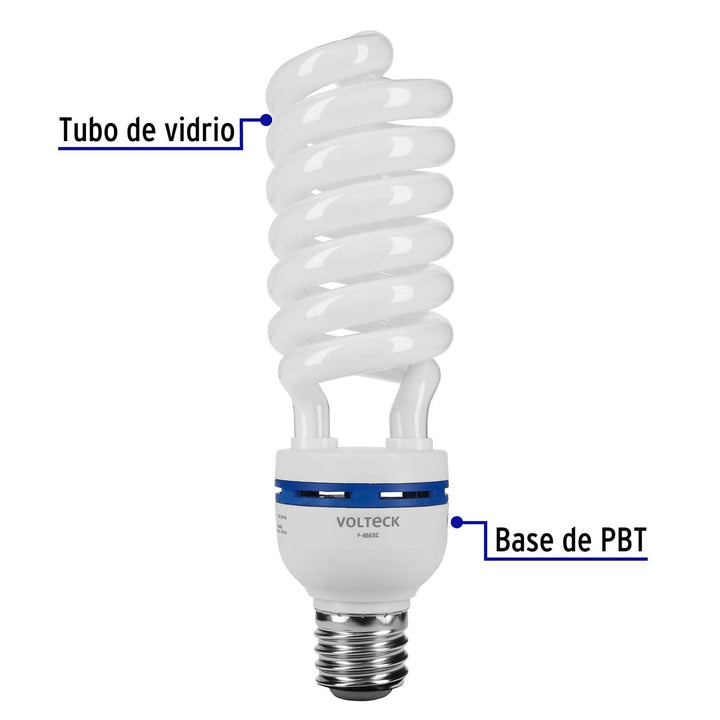 Lámpara espiral 65 W base mogul E39 220 V luz día - Mundo Tool 