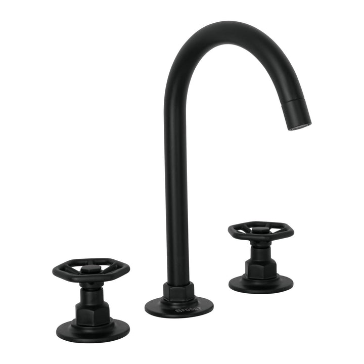 Mezcladora p/lavabo,taladros separados,redondos,negro,Tubig - Mundo Tool 