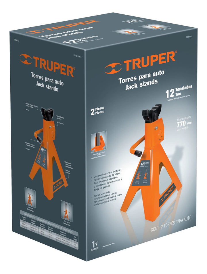 Torre Para Auto 12 Toneladas 2 Piezas - Mundo Tool 