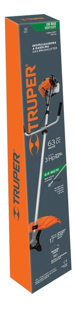 Desbrozadora De Gasolina 63 Cc, 17 Corte, Truper, 12671 - Mundo Tool 