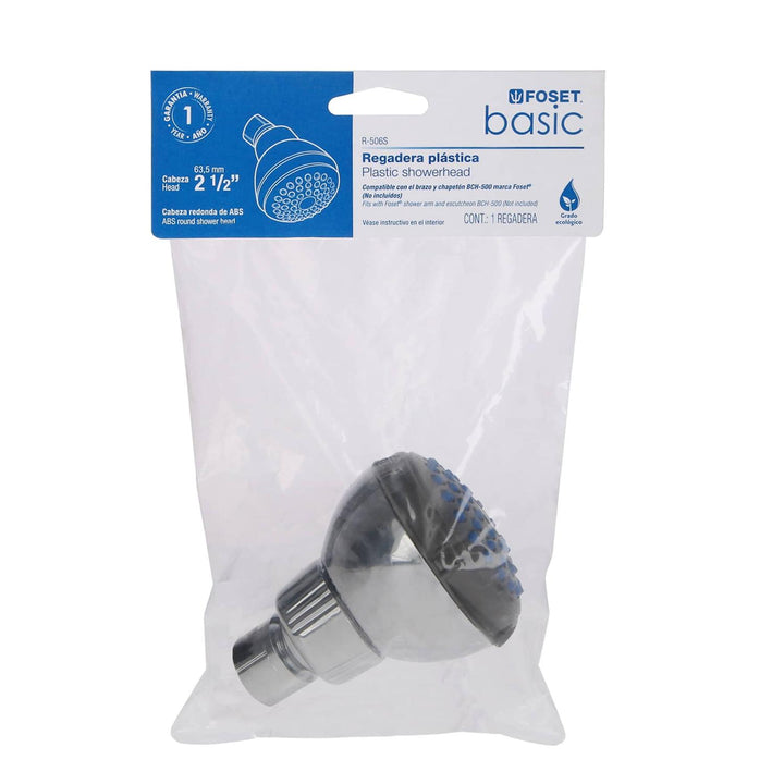 Regadera Cabeza Abs Redonda 2-1/2' Sin Brazo Foset - Mundo Tool 