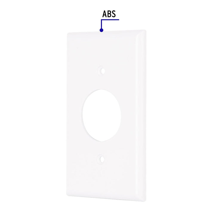 Placa de ABS para contacto redondo, Standard, blanco - Mundo Tool 