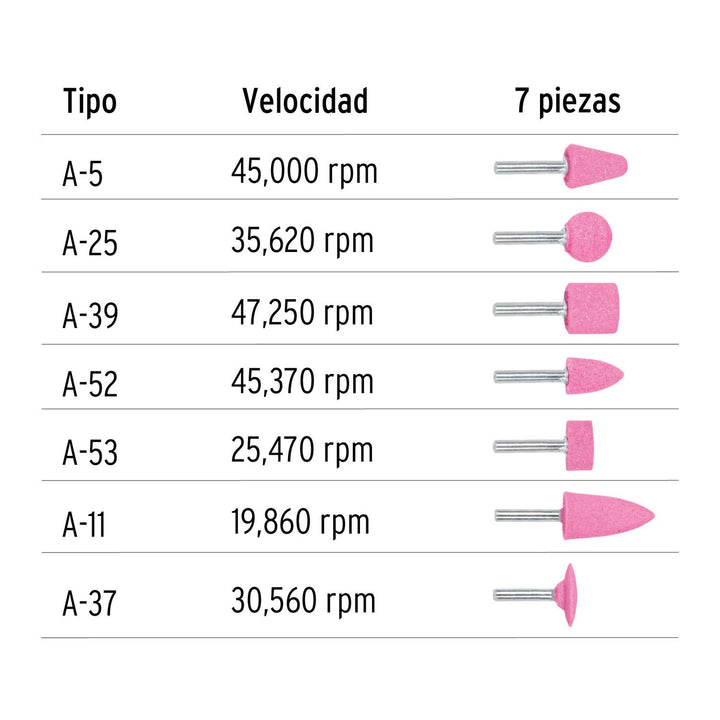 Juego Piedras Para Montar 7 Piezas Truper - Mundo Tool 