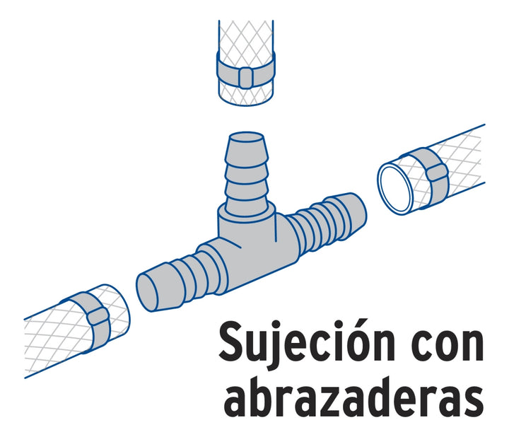 Tee Inserción De Latón Para Poliducto Negro, 1 - Mundo Tool 