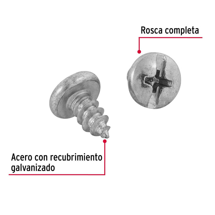 Pija para lámina, #10 x 3/8', bolsa con 150 piezas Fiero - Mundo Tool 